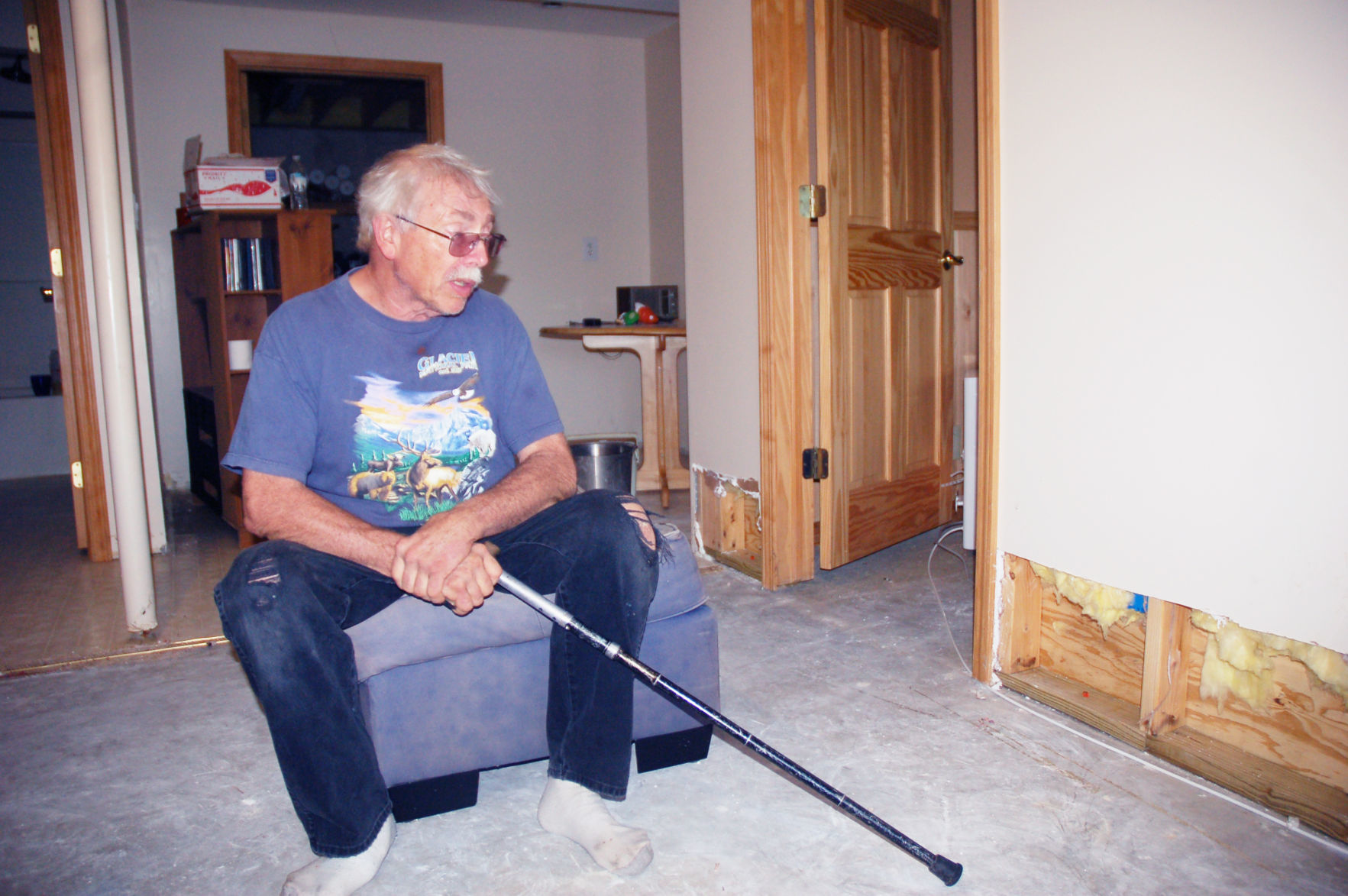 Pat Grams flooding victim Walworth